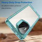 For Honor 300 Pro Colorful Series Acrylic Hybrid TPU Phone Case(Transparent Blue) - 3