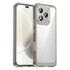 For Honor 400 Lite Colorful Series Acrylic Hybrid TPU Phone Case(Transparent Grey) - 1