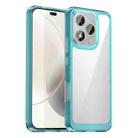 For Honor 400 Lite Colorful Series Acrylic Hybrid TPU Phone Case(Transparent Blue) - 1