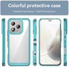 For Honor 400 Lite Colorful Series Acrylic Hybrid TPU Phone Case(Transparent Blue) - 2