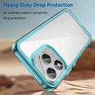 For Honor X70i Colorful Series Acrylic Hybrid TPU Phone Case(Transparent Blue) - 3