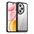 For Honor 400 Pro 5G Global 160.8mm Colorful Series Acrylic Hybrid TPU Phone Case(Black) - 1