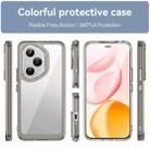 For Honor 400 Pro 5G Global 160.8mm Colorful Series Acrylic Hybrid TPU Phone Case(Transparent Grey) - 2