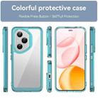 For Honor 400 Pro 5G Global 160.8mm Colorful Series Acrylic Hybrid TPU Phone Case(Transparent Blue) - 2
