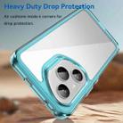 For Honor 400 Pro 5G Global 160.8mm Colorful Series Acrylic Hybrid TPU Phone Case(Transparent Blue) - 3