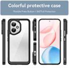 For Honor 400 Global 156.5mm Colorful Series Acrylic Hybrid TPU Phone Case(Black) - 2