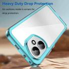 For Honor 400 Global 156.5mm Colorful Series Acrylic Hybrid TPU Phone Case(Transparent Blue) - 3