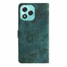 For Honor 400 Lite Skin-feel Embossed Butterfly Leather Phone Case(Green) - 3