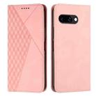 For Google Pixel 9a Diamond Splicing Skin Feel Magnetic Leather Phone Case(Rose Gold) - 1