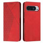 For Google Pixel 10 / 10 Pro Diamond Splicing Skin Feel Magnetic Leather Phone Case(Red) - 1