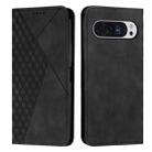 For Google Pixel 10 / 10 Pro Diamond Splicing Skin Feel Magnetic Leather Phone Case(Black) - 1