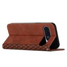 For Google Pixel 10 Pro XL Diamond Splicing Skin Feel Magnetic Leather Phone Case(Brown) - 3