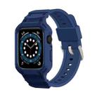 For Apple Watch Series 10 46mm Armor TPU Case Integrated Watch Band(Midnight Blue) - 1