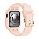 For Apple Watch Series 10 42mm Armor TPU Case Integrated Watch Band(Pink) - 2