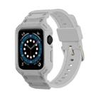 For Apple Watch Series 10 42mm Armor TPU Case Integrated Watch Band(Light Grey) - 1