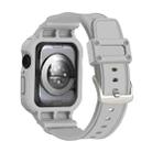 For Apple Watch Series 10 42mm Armor TPU Case Integrated Watch Band(Light Grey) - 2