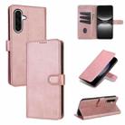 For Samsung Galaxy A36 AZNS Skin Feel Calf Texture Flip Leather Phone Case(Rose Gold) - 1