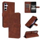 For Samsung Galaxy A56 5G AZNS Skin Feel Calf Texture Flip Leather Phone Case(Brown) - 1