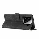 For Xiaomi 15 Skin Feel Stripe Pattern Leather Phone Case with Lanyard(Black) - 3
