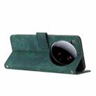 For Xiaomi 15 Ultra Skin Feel Stripe Pattern Leather Phone Case with Lanyard(Green) - 3