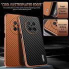 For Huawei Mate 70 AZNS Electroplated Edge Carbon Fiber Texture Phone Case(Black) - 3