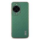 For Huawei nova 14 AZNS Electroplated Edge Carbon Fiber Texture Phone Case(Green) - 2