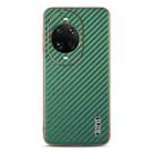 For Huawei nova 14 Ultra AZNS Electroplated Edge Carbon Fiber Texture Phone Case(Green) - 2