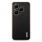For Huawei Pura 80 5G AZNS Electroplated Edge Carbon Fiber Texture Phone Case(Black) - 2