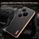 For Huawei Pura 80 Ultra 5G AZNS Electroplated Edge Carbon Fiber Texture Phone Case(Blue) - 3