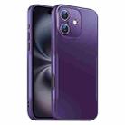 For iPhone 16 Plus Blade Slim AG Matte Shockproof Phone Case(Dark Purple) - 1