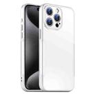 For iPhone 15 Pro Max Blade Slim AG Matte Shockproof Phone Case(White) - 1