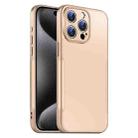 For iPhone 15 Pro Max Blade Slim AG Matte Shockproof Phone Case(Desert Gold) - 1