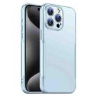 For iPhone 15 Pro Max Blade Slim AG Matte Shockproof Phone Case(Blue) - 1