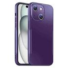 For iPhone 15 Plus Blade Slim AG Matte Shockproof Phone Case(Dark Purple) - 1