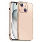 For iPhone 15 Plus Blade Slim AG Matte Shockproof Phone Case(Desert Gold) - 1