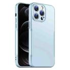 For iPhone 12 Pro Max Blade Slim AG Matte Shockproof Phone Case(Blue) - 1