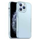 For iPhone 11 Pro Max Blade Slim AG Matte Shockproof Phone Case(Blue) - 1