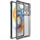 For ZTE nubia Z70 Ultra 5G imak Shockproof Airbag TPU Phone Case(Transparent Black) - 1