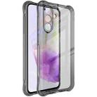 For Samsung Galaxy A56 5G imak Shockproof Airbag TPU Phone Case(Transparent Black) - 1