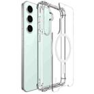 For Samsung Galaxy S24 FE 5G IMAK Space Shield PC + TPU Airbag Shockproof MagSafe Phone Case(Transparent) - 1