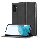 For Samsung Galaxy A56 5G LC.IMEEKE Strong Magnetism Microfiber Leather Phone Case(Black) - 1