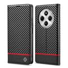 For Redmi A4 5G / 14C 4G LC.IMEEKE Carbon Fiber Leather Phone Case(Horizontal Black) - 1