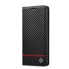 For Redmi Note 14 4G EU 164.84mm LC.IMEEKE Carbon Fiber Leather Phone Case(Horizontal Black) - 2