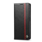 For Redmi Note 14 5G Global LC.IMEEKE Carbon Fiber Leather Phone Case(Vertical Black) - 2