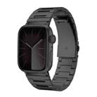 For Apple Watch 42mm / 41mm / 40mm / 38mm Titanium Alloy Watch Band(Black) - 1