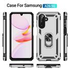 For Samsung Galaxy A26 5G Shockproof TPU + PC Phone Case with Holder(Silver) - 2