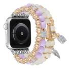 For Apple Watch 42mm / 41mm / 40mm / 38mm Tassel Beaded Chain Watch Band(Purple) - 2