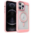 For iPhone 12 Pro Honeycomb Cooling MagSafe Phone Case(Pink) - 1