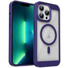 For iPhone 13 Pro Honeycomb Cooling MagSafe Phone Case(Purple) - 1