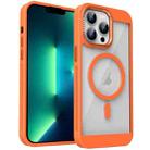 For iPhone 13 Pro Honeycomb Cooling MagSafe Phone Case(Orange) - 1